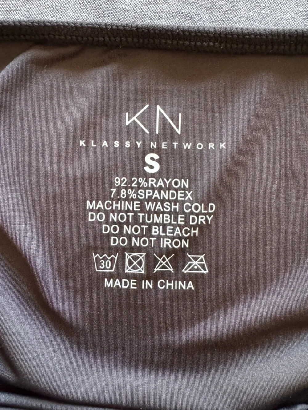 Klassy Network Black Off-Shoulder Long Sleeve Top - Picture 2 of 3